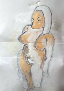 Frau, ca. A4, 2015 40.-