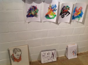 Die Produkte von der Veranstaltung Trinkä u Zeichnä.